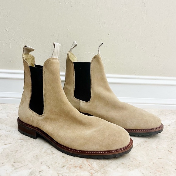 Men’s Shoe The Bear Copenhagen light tan suede boots size 43 - Picture 1 of 8